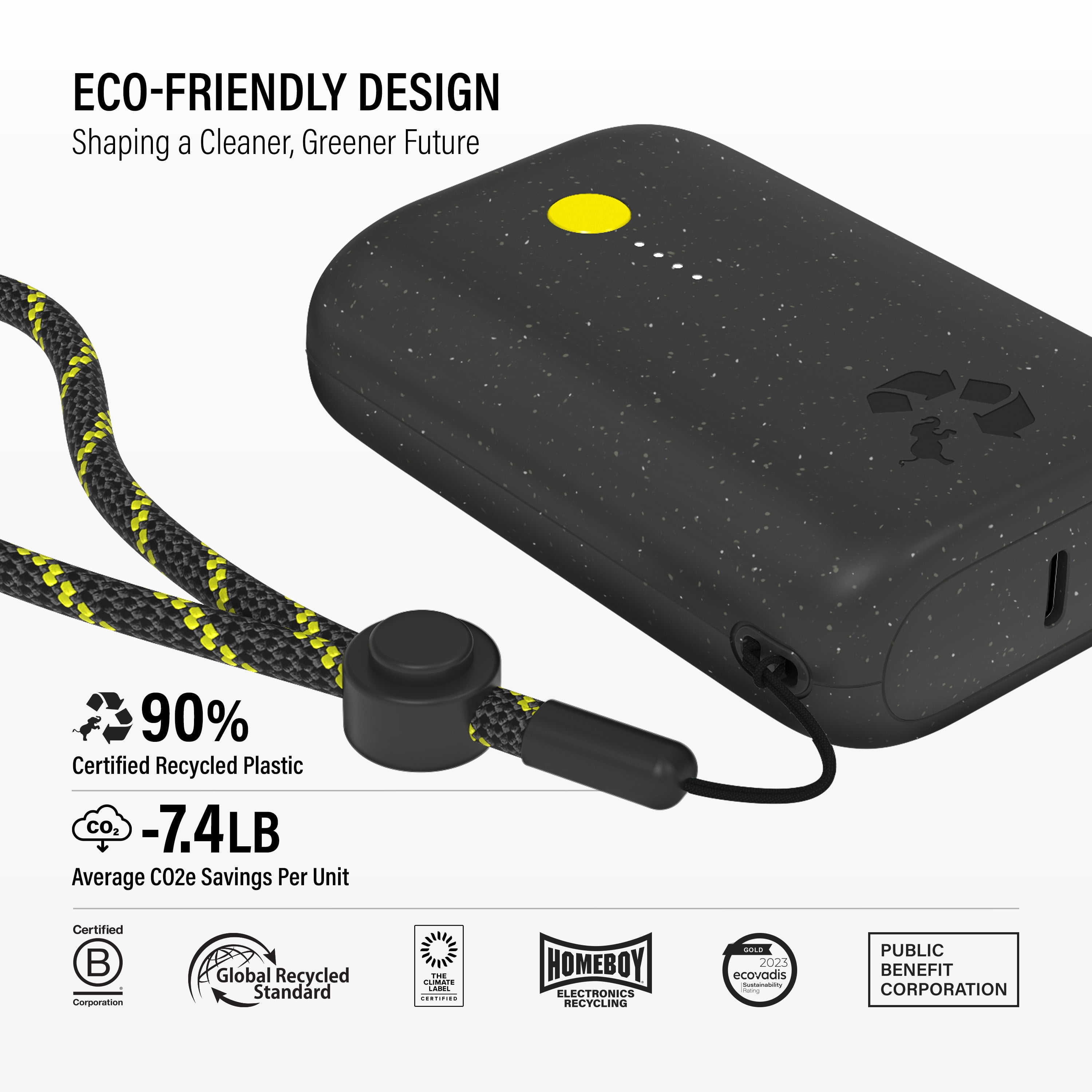 Champ Portable Charger, 10,000mAh Power Bank Fast Charging, 20W Dual USB-C Battery Pack with Cable, Travel Essential Power Bank for iPhone Laptops Galaxy Tablet Pixel iPad Macbook Kindle Airpod