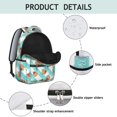 thumbnail image 4 of Pioneer Flower Floral Print Pattern Backpack for School, Cute School Bag with Adjustable Shoulder Straps and Padded Back, 15.3"x11"x7.1", 4 of 5