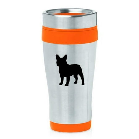 16oz Insulated Stainless Steel Travel Mug French Bulldog