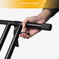 thumbnail image 3 of 7 Position Height Adjustable Piano Keyboard Stand with Locking Straps Anti-Slip Design, Heavy Duty Double-Brace X Folding Electronic Piano Stands, One-Hand Control, 3 of 8