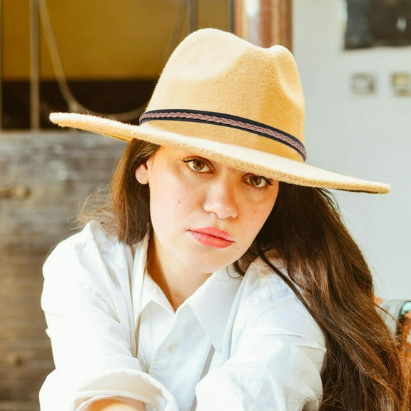 OFFIGAM Vintage Faux Fedora Hat Bands for Women's Set of 3 Assorted Color Cowboy Hat Accessories