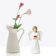 thumbnail image 3 of ZLZLCFZE Guardian Angel Statue - Hand-Painted Figurine with Heart, Spiritual Home Décor Gift, 3 of 8