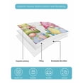 thumbnail image 4 of Twin Quilt Bedding Set, Spring Easter Reversible Summer Quilt 3 Pieces, Watercolor Eggs Gnomes Floral Butterflies Plants Lightweight Bedspreads Coverlets with 2 Pillow Shams for All Seasons, 4 of 5