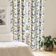 thumbnail image 2 of Ambesonne Butterfly Curtains, Watercolor Ethnic, Pair of 28"x84", Multicolor, 2 of 5
