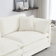 thumbnail image 4 of 4 - Piece Sectional with 2 Seater & Ottomans / Customizable Design for Personalized Spaces, 4 of 4
