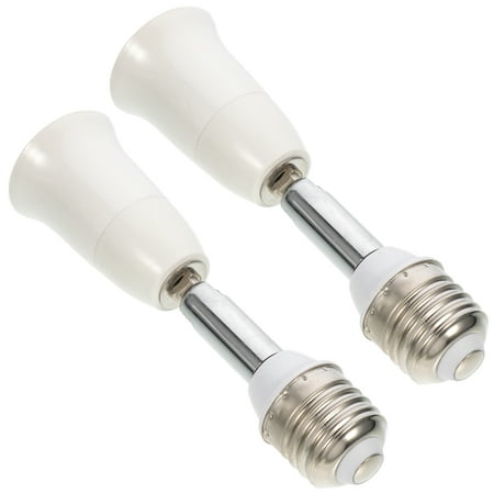 

Quqiuxian 2pcs Light Bulb Socket Extender Bendable Light Socket Adapter Light Bulb Adapter(E27-E27)