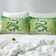 thumbnail image 5 of Snake Bed Sheets Set Green Sequin Fluid Art Sheets,Crystal Diamond Sheet Set Twin,Little Dragon Fitted Sheet Tropical Wildlife Reptile Room Decor, 5 of 7