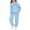 Sky Blue, variant on Long Sleeve Hoodie and Sweatshirt with Letter Print, Girls' Casual Pullover Top for Outdoor Activities, New York Graphic Design