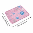 thumbnail image 3 of Pet Cooling Mat Reversible Self‑Cooling Gel Ice Pad Anti‑Slip Indoor Outdoor Summer Bed Easy‑Clean Durable Comfort Cushion for Medium Dogs Cats Puppies 27.6 x 21.7 in Grey, 3 of 5