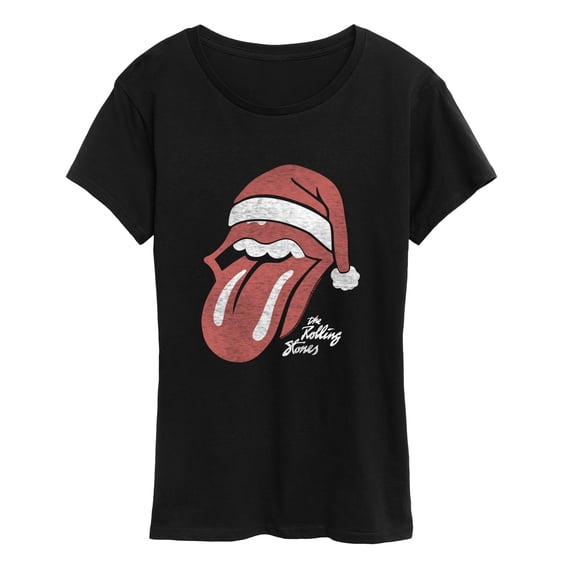 Rolling Stones - Santa Hat Short Sleeve Graphic T-Shirt