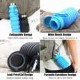 thumbnail image 3 of Collapsible Water Bottle, Reuseable BPA Free Silicone Foldable Water Bottles for Travel Gym Camping Hiking, Portable Leak Proof Sports Water Bottle wi, 3 of 4