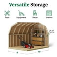 thumbnail image 5 of Little Cottage Co. 8x10 Classic Gambrel Barn with 4 ft. Sidewalls, Outdoor Wood Storage Shed Do-It-Yourself Precut Kit, 5 of 13