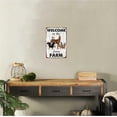 thumbnail image 5 of Tin Metal Sign Welcome To The Funny Farm Vintage Animal Wall Decor 8x12, 5 of 6