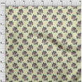 thumbnail image 3 of oneOone Georgette Viscose Fabric Leaves & Floral Block Print Sewing Fabric BTY 42 Inch Wide, 3 of 5