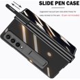 thumbnail image 2 of Compatible Samsung Galaxy Z Fold 4 Case with S Pen Holder Anti Peep Screen Protector Case,Magnetic Hinge Protection Case for Galaxy Z Fold 4 Case Clear Galaxy Fold 4 5g Case with Kickstand Black, 2 of 14