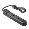 thumbnail image 1 of onn. 2.5 FT./76.2 cm 6-Outlet Surge Protector, 1 of 4