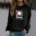 thumbnail image 3 of Ichuanyi Womens Fall Tops, Christmas Fashion Women's Casual Long Sleeve Printed Ladies Sweatshirts Tops, 3 of 5