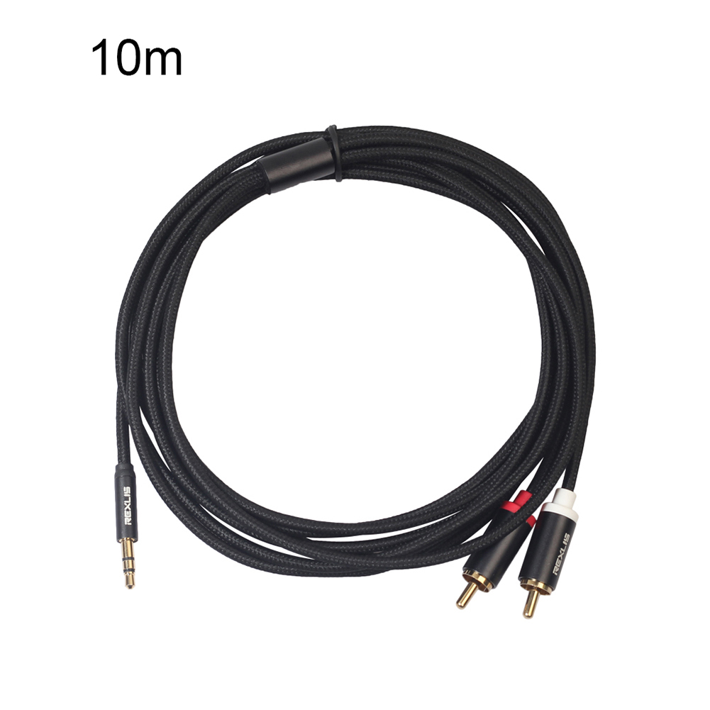 AOKID 3.5mm to RCA Audio Cable,3.5mm Male to 2RCA Male AUX Stereo Audio Cable Adapter Cord for Phone Speaker,Male to Male, 3.5mm to 2RCA, Audio Adapter Cable, Braided - image 2 of 6