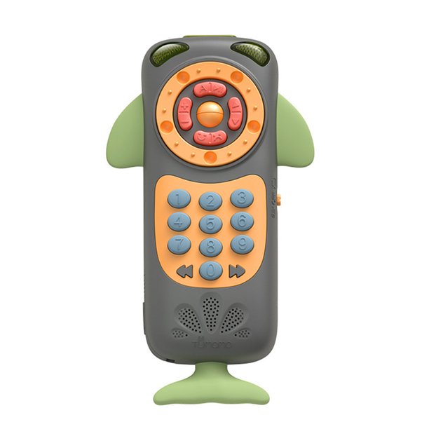 Teether de luz de música multifuncional con control remoto, teléfono móvil, juguete educativo para niños kenally FN0040-02