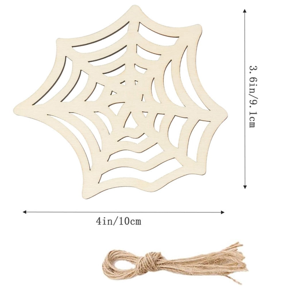 Unfinished Flying Bats Wood Cutouts – 20Pcs DIY Wooden Shapes With Twine For Halloween, Christmas, Party Decor - View #12