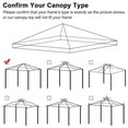 thumbnail image 6 of Replacement Canopy Top Cover for Outdoor Garden Patio for 10'X10' Gazebo Polyester One Tiers Tent, 6 of 7