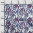 thumbnail image 2 of oneOone Rayon Purple Fabric Tropical Palm Tree Sewing Material Print Fabric By The Yard 56 Inch Wide, 2 of 4
