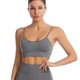 thumbnail image 2 of Camisole Non-Wired Bralettesfor yoga, Seamless Sports & Sleeping & Home Bra with Double Straps & Removable Pads-Grey(M), 2 of 5