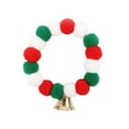 thumbnail image 4 of Plush Balls Puppy Necklace Collar Pets Collar Necklace with Bells for, 4 of 8