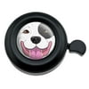 Pit Bull Face Black and White Dog Bicycle Handlebar Bike Bell