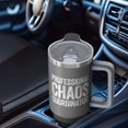 thumbnail image 4 of Chaos Coordinator Premium Insulated Tumbler Gift - 40 Oz Cup with Handle & Straw, Funny Cute Coffee Mug for Women, Boss, Coworker, Teacher, Nurse, Mom, Best Friend, 4 of 5