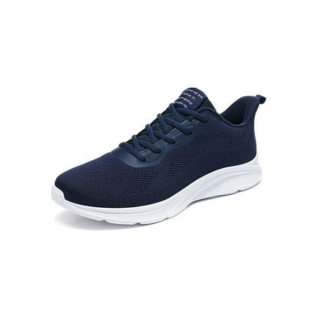 

Colisha Mens Running Shoe Mesh Walking Sneakers Fitness Workout Athletic Shoes Outdoor Low Top Fashion Sneaker Breathable Trainers Navy Blue 6