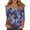 Blue, variant on Fgvctg Mardi Gras Tops for Women 2025 Dressy Casual V Neck 3/4 Length Sleeve Top Plus Size Carnival Party Pullover Shirt Funny Mask Graphic Half Sleeve Blouses Green S