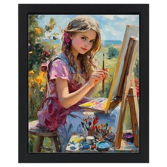 女性の肖像 プリント　額縁入り PFF PictureFrameFactoryOutlet - 26x26 Inch - Premium 1.25