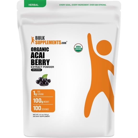 BulkSupplements Acai Berry Extract Powder - 100 Grams (3.5 oz)