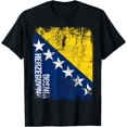 thumbnail image 2 of BOSNIA Flag Vintage Distressed HERZeGOVINA T-Shirt, 2 of 3