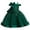 Green, variant on HuaAngel Girls Beaded Floral Embroidery Long Ribbon Pageant Princess Dress X192 Sizes 4-10
