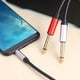 thumbnail image 5 of Cable Adaptador Cable de audio de 1,8 m macho de 3,5 mm a doble macho de 6,35 mm para altavoz amplificador mezclador, 5 of 7