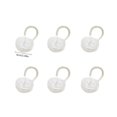 thumbnail image 2 of Clearance Buttons under $5,10mm Collar Elastic Shirt With Elastic And Friendly Alloy Spring Waist Adjustment Buckle Waist Extension Buckle White 6PC, 2 of 2