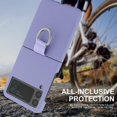 thumbnail image 3 of Compatible with Samsung Galaxy Z Flip 4 5G Case Shockproof Silicone Soft Cover for Girls Women -Purple, 3 of 6