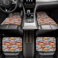 thumbnail image 6 of Sikiie Cute Cars Car Foot Mat Set of 4 Pieces Basics Universal Fit Rubber Carpet Floor Mats For Car SUV Van & Truck, 26.8"L x 17.3"W (Front), 13"L x 17.3"W(Rear), 6 of 6