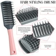 thumbnail image 7 of Abaima 5 Pcs Paddle Hair Brush Set for Women with Detangling, Anti-Static Massage, and Oval Combs, Perfect for Wet or Dry Hair Styling, 7 of 7
