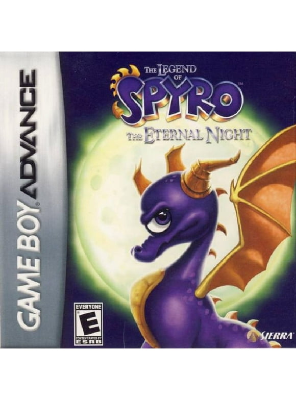 Restored The Legend of Spyro: The Eternal Night (Nintendo GameBoy Advance, 2007) GBA Dragon Game (Refurbished)