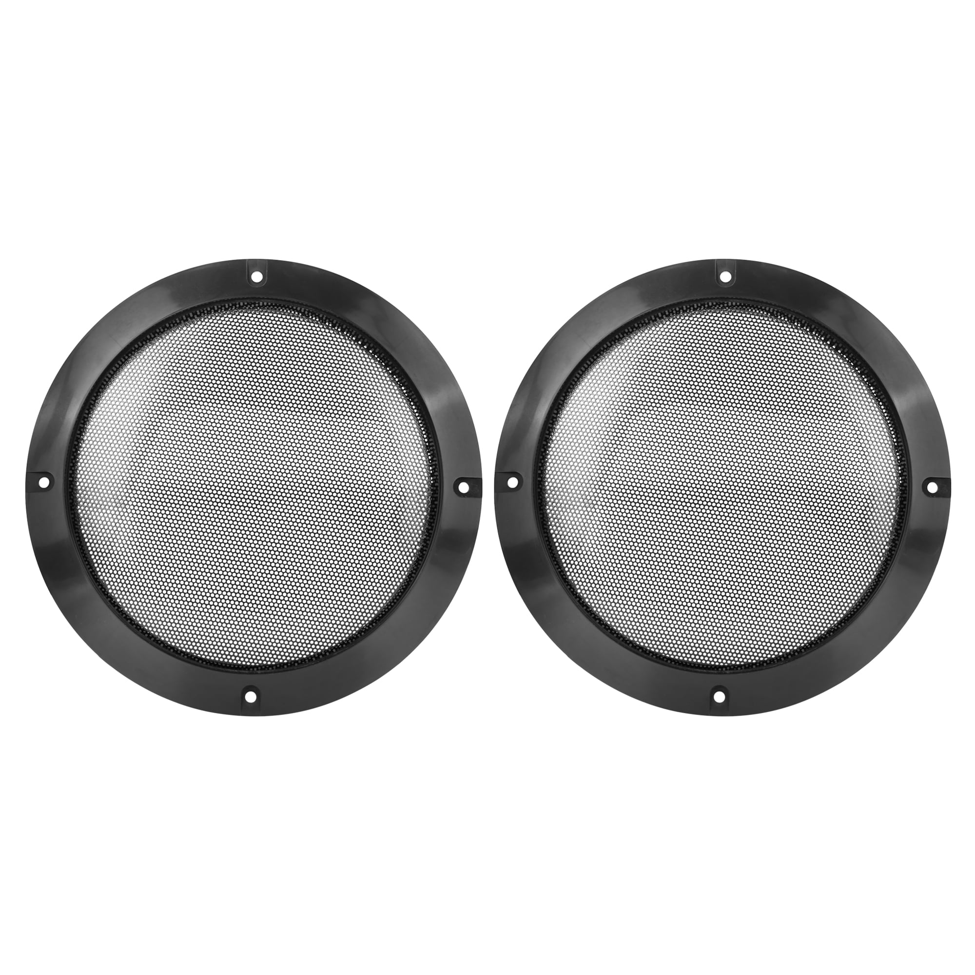 2pcs 6.5'' Metal Glossy Audio Speaker Cover Mesh Subwoofer Horn Guard