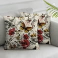 thumbnail image 3 of nygtbtfer Throw Pillow Covers se of 2 Ink Painting Traditional White Cozy Velvet Fuzzy Velvet Washable Square Living Room Bedroom Cushion Pillowcases White, 3 of 7