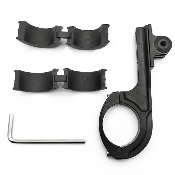 2-Piece Bike Motorcycle Handlebar Mount Holder - Universal For Garmin GPS & Outdoor Devices, Includes Cable Ties