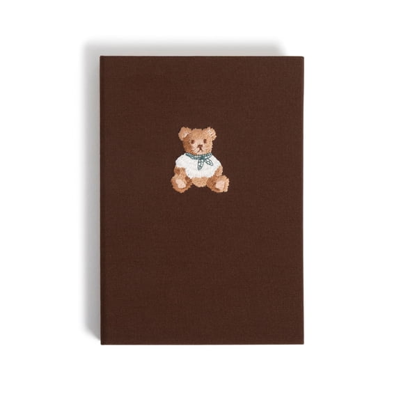 U Brands A5 Bound Journal, 192-Page Lined Hardcover Notebook, Heritage Varsity Bear