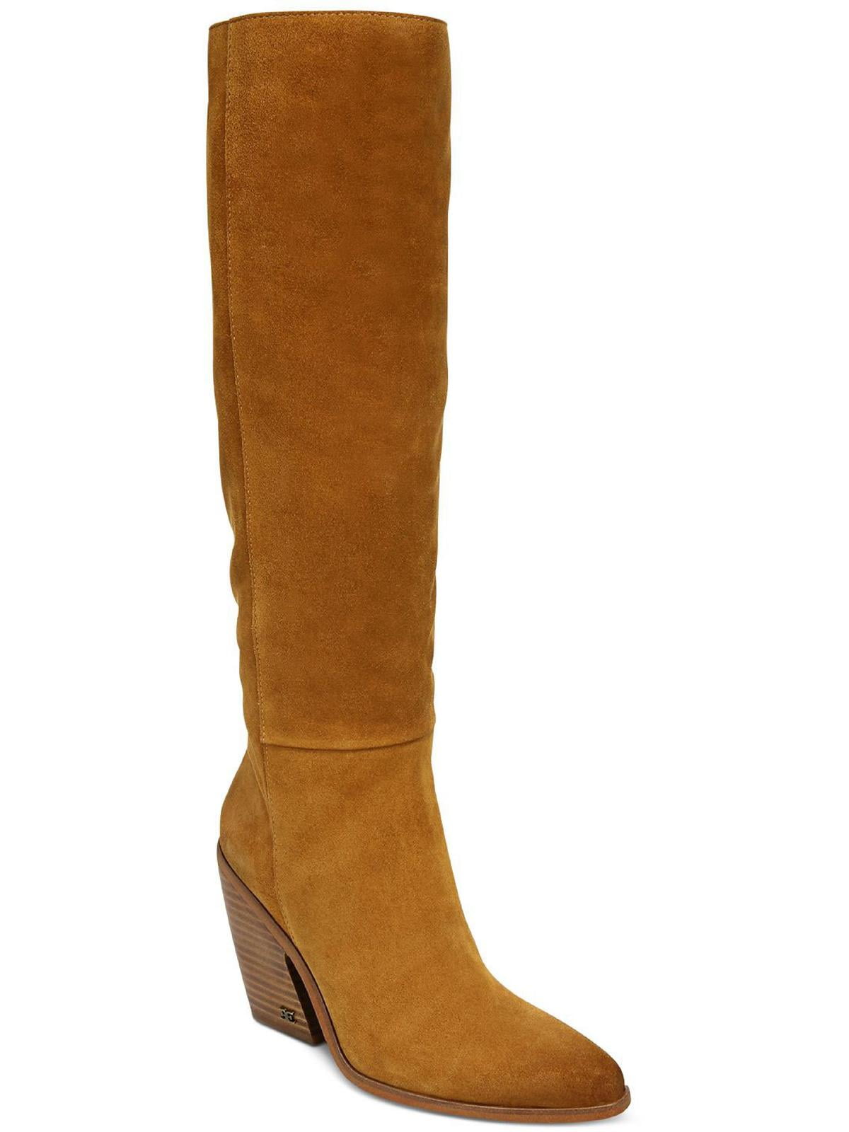 Sam Edelman Womens Annabel Suede Almond Toe KneeHigh Boots