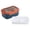 Orange, variant on Stainless Steel Bento Lunch Box, Stackable Bento Box, Large-Capacity Double Layer Bento Box with Compartments, Leakproof Bento Container, Metal Lunchbox Ideal for Office, Work, Travel - Color A