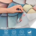 thumbnail image 4 of Yayeee Kitchen Valance Rod Pocket 54" x 18" Living Room Window Curtain, Blue Art Pattern, 4 of 6