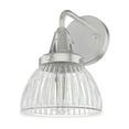 thumbnail image 2 of Hunter - Cypress Grove 1-light Brushed Nickel, Medium Size Sconce Light, Dimmable, Transitional Style, for Bedrooms, Dining, Living Rooms - 19351, 2 of 8
